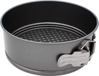 Sans marque Moule à manqué 20 cm Noir Acier au carbone