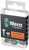 Wera 10x Bit 867/1 IMP DC T25 Lengte 25 mm 1/4" C6.3 Slagpin