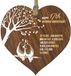 Stuff4 17e trouwdag houten hartplaat, donker houten bord aandenken, vieren verjaardag vrouw man vriend vriendin, plaque met citaten geschenken van de kinderen