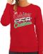 Bellatio Decorations Shoppartners Bv Foute Kersttrui - sweater - Calories dont count at Christmas - rood - voor dames - kerstkleding / funny kerst outfit L