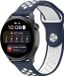 By Qubix Qubix Sport Edition Siliconen band - Donkerblauw + wit - Geschikt voor Xiaomi Mi Watch / Xiaomi Watch 2 / Xiaomi Watch S1 / S2 / S3 / S4 (47mm)