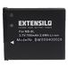 EXTENSILO Batterij compatibel met Canon PowerShot A3200 is, A3100 is, A3150 is, A3200IS camera, DSLR (700 mAh, 3,7 V, Li-Ion)