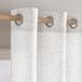 Shenzhen Haorui Industrial Technology Co., Ltd. Rideaux en lin transparent - design moderne - 2 pièces - blanc - 200 x 245 cm