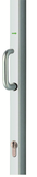 Lips Lips Opbouw-espagnolet | 335 | SKG** | lengte 2500mm | aluminium kleur F1 | inclusief afdekkap. - 10005172