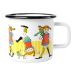 Muurla Fifi Brindacier Mug en émail 3,7 dl Blanc