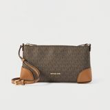 Michael Kors Small Zip Crossbody Brown Imitation Leather