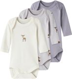 Name it Romper 3-pack Lilac Marble Vrouwen 68