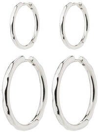 PILGRIM Eve - Set of 2 Silver Plated Earrings