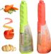 Sans marque 2 pièces - Éplucheur multifonctionnel pour fruits et légumes avec support