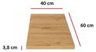 EKO STILO Küchenarbeitsplatte 40 cm 38 mm Küchenzeile Küchenblock Eiche Artisan