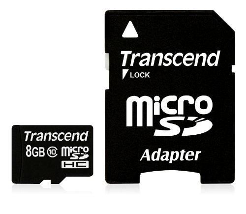 Transcend 8GB microSDHC Class 10 - 90MB/s