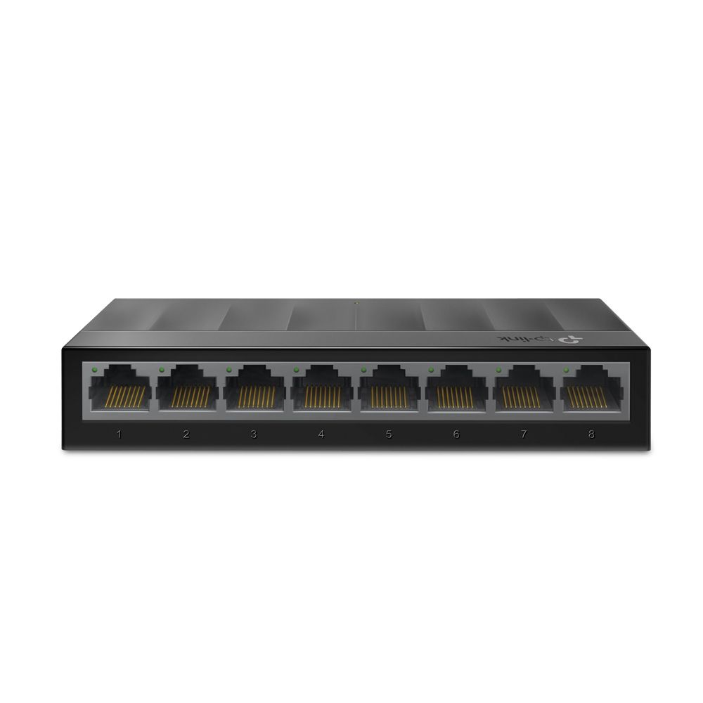 TP-Link LS1008G - 8-Port Gigabit Ethernet Switch - Unmanaged - Black