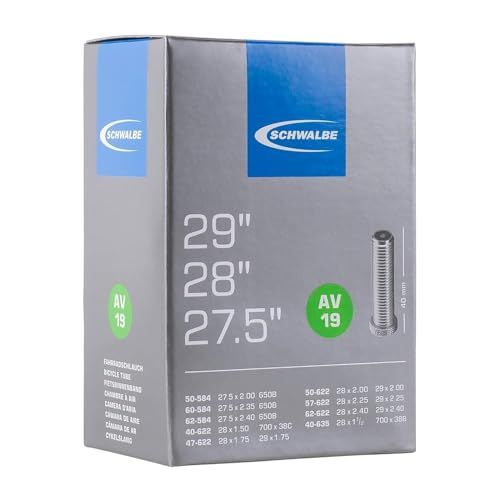Schwalbe AV19 Unisex binnenband, zwart, één maat/40 mm