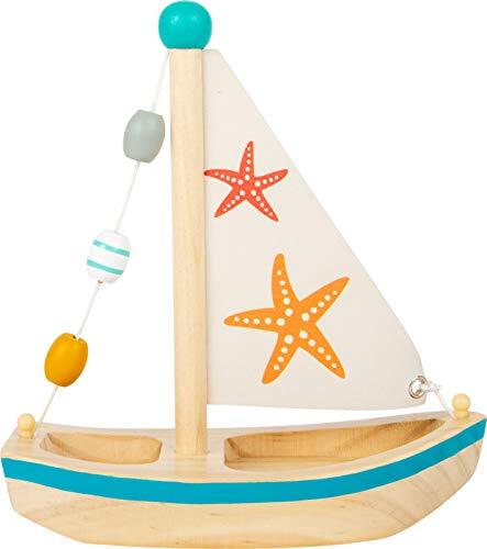 Small Foot 11658 houten zeesterboot, zwemspeelgoed voor water, voor kinderen vanaf 24 maanden