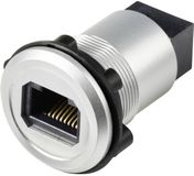 TRU COMPONENTS TRU COMPONENTS RJ45/CAT5 inbouwbus, bus/bus, kunststof, zilver TC-14378444 Bus RJ45/CAT5 inbouwbus Zilver 1 stuk(s)