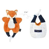 DOUDOU ET COMPAGNIE - DC3828 Knuffeldier Vossentas - Zacht in Oranje - Maat 30 cm