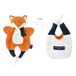 DOUDOU ET COMPAGNIE - DC3828 Knuffeldier Vossentas - Zacht in Oranje - Maat 30 cm