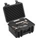 VEVOR Mallette rigide pour pistolets Capacité 2 pistolets, Mallette verrouillable avec mousse PU prédécoupée, Étanche et anti-poussière, Sac de transport pour armes à feu, 36,5 x 29,5 x 19,7 cm, Noir