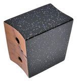 LP Latin Percussion Middenblok Bongo Comfort Curve 7" en 8 1/2" Zwart Holo Sparkle; LP739-GG
