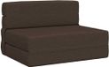 vidaXL Vouwbare Sofa Bed Taupe Stof 100 x 80 x 60 cm