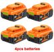StarTech DeWalt Vervangaccu voor elektrische gereedschappen - DCB200, DCB205, DCB606, DCB609, DCB182, DCB206, DCB209 - 20V spanning - 7000 mAh hoge capaciteit - Li-Ion 18650 cellen - Hemelsblauw