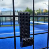 Merkloos / Sans marque Padel 24x7 Padel- en tennistas-houder voor het hek (set van 2 stuks) | Zwart