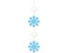Bellatio Decorations Bellatio Decoratie hanger met sneeuwvlokken - 120 x 25 cm