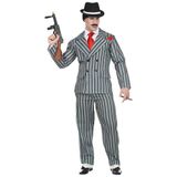 Widmann Maffia Kostuum krijtstreep Gangster Man Large Carnaval kostuum Verkleedkleding