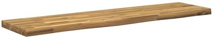 vidaXL Tafelblad Rechthoekig Wit Glas 110 x 20 x 3 cm