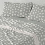 Burrito Blanco Beddengoed van Coralina-stof, bed 90 cm, design 993, laurel