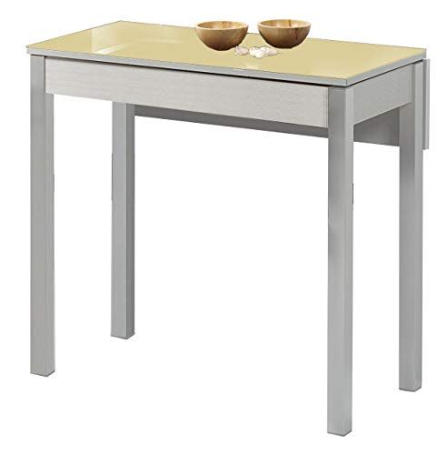 ASTIMESA Keukentafel - Metaal - Beige - 90 x 50 cm