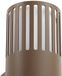 Lindby Applique d'extérieur Lurinda, marron, à 2 lampes, IP44, Ø 10 cm, E27
