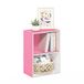 Furinno Luder 2-Tier Open Plank Boekenkast, Roze/Wit