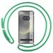 Transparante Samsung Galaxy S24 5G Transparante Beschermhoes met Koord in Watergroen