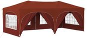 vidaXL Pop-up Feesttent 575 x 288 x 245 cm Terracotta Oxford Stof