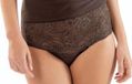 Nina von C Karl Conzelmann GMBH Dames taille slip kant - Biologisch katoen - Katoenen kanten dames onderbroek - ondergoed - 44 - Blauw