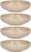 Plasticforte Kommetje/schaaltje - 4x - taupe - D16 x 4 cm - 520 ml - kunststof