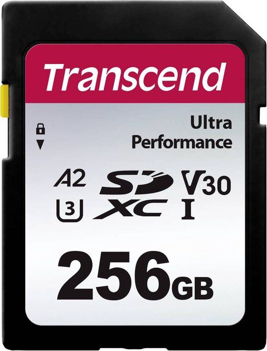 Transcend TS256GSDC340S SDXC-kaart – 256 GB – A2/V30
