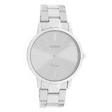 OOZOO Vintage series - zilverkleurige horloge met zilverkleurige roestvrijstalen armband - C20027 - Ø38