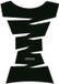 Oxford Jagged Vinyl Tankhoes Zwart