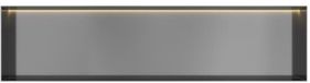 Hotbath &More Inbouwnis - 30 x 120 x 10 cm - Frameless - met LED-verlichting - Geborsteld Gunmetal PVD