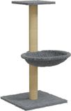 vidaXL Poteau griffoir pour chat 74 cm gris clair