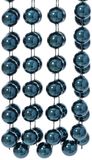 Decoris Kralenslinger - donkerblauw - XL - 270 cm - kunststof - kerstslinger - Guirlande - kerst slinger - kerstversiering