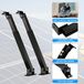 Support de panneau solaire réglable - Support de montage inclinable - 100–400 W - Utilisation sur camping-cars et surfaces planes - Aluminium - Noir