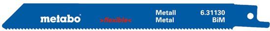 Metabo Reciprozaagblad "flexible metal" 150 x 0,9 mm, BiM, 1,8 mm/ 14 TPI - 2 stuks
