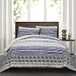 Lush Decor Patroon Gestreepte 3 Stuk Beddengoed Set, 100% Katoen, Navy & White, King