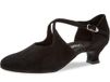 Diamant Ballroom Schoenen voor Dames 052-112-001 – Dansschoenen Stijldansen – Zwart Suède - Maat 36