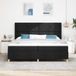Prolenta Maison Exclusive - Boxspringbed met hoofdeinde, zwart, 200 x 200 cm, gestoffeerd