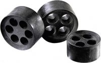 Wiska MFD 25/02/080 Bouchon d'étanchéité multiple M25 2 x 6 - 8 mm Élastomère Noir 1 pièce(s)