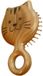 Merkloos Wan GmbH Hoofdhuid Massager - Haarverzorgingskam - Ontspanning Thuis - Antistatisch IJzerhout - 16 x 10 x 5 cm - Natuurlijk Hout